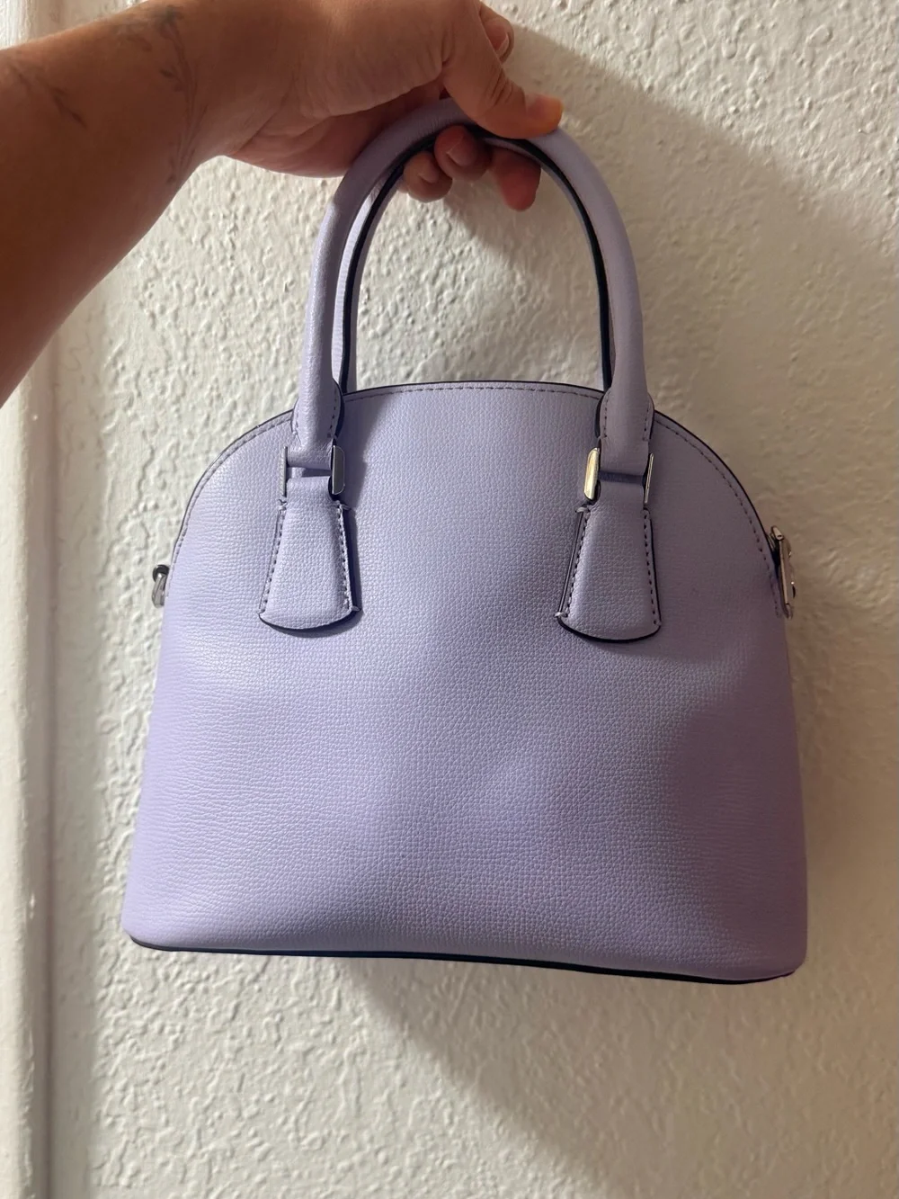 kate spade Lilac Floral Laser-Cut Dome Satchel